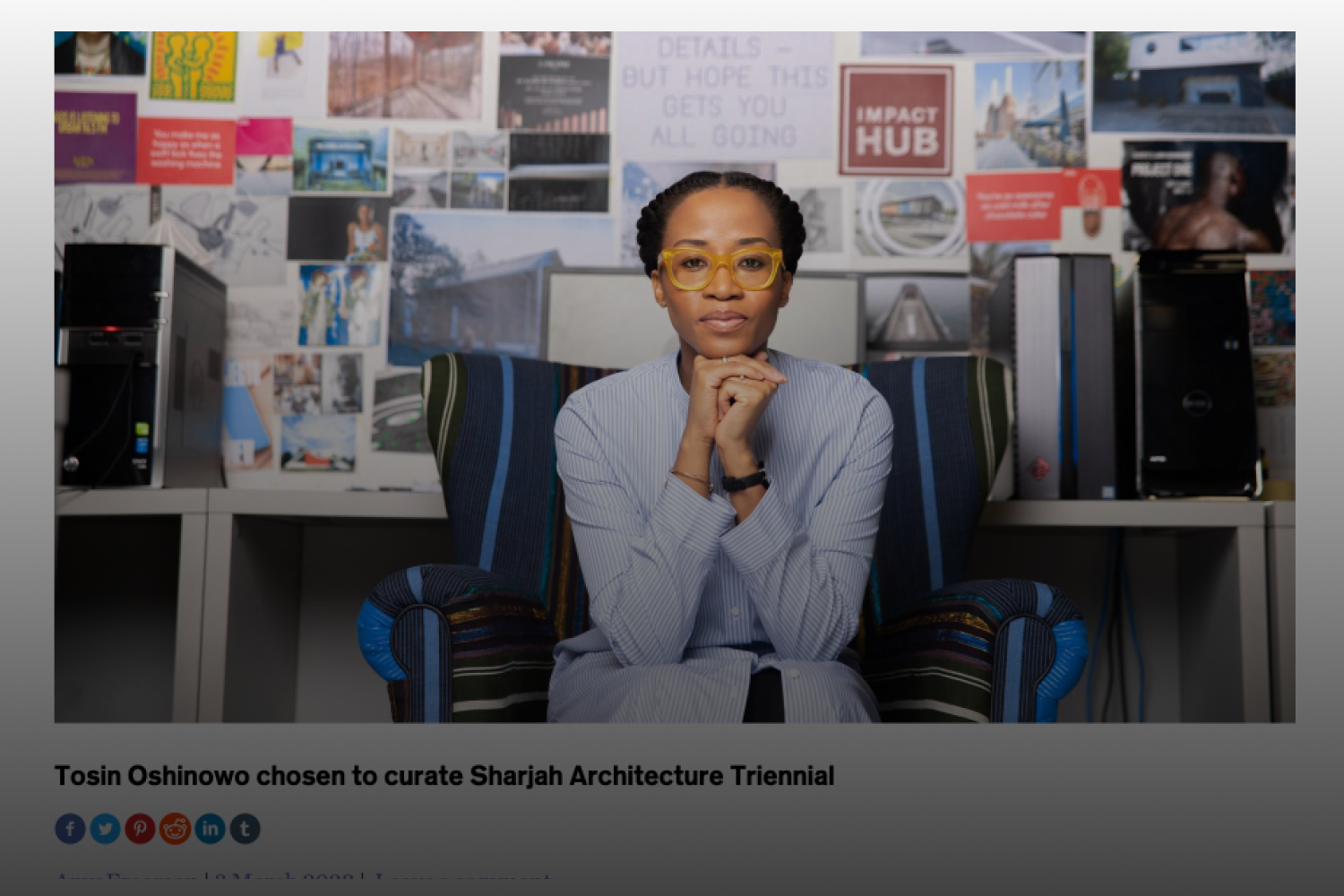 Tosin Oshinowo chosen to curate Sharjah Architecture Triennial