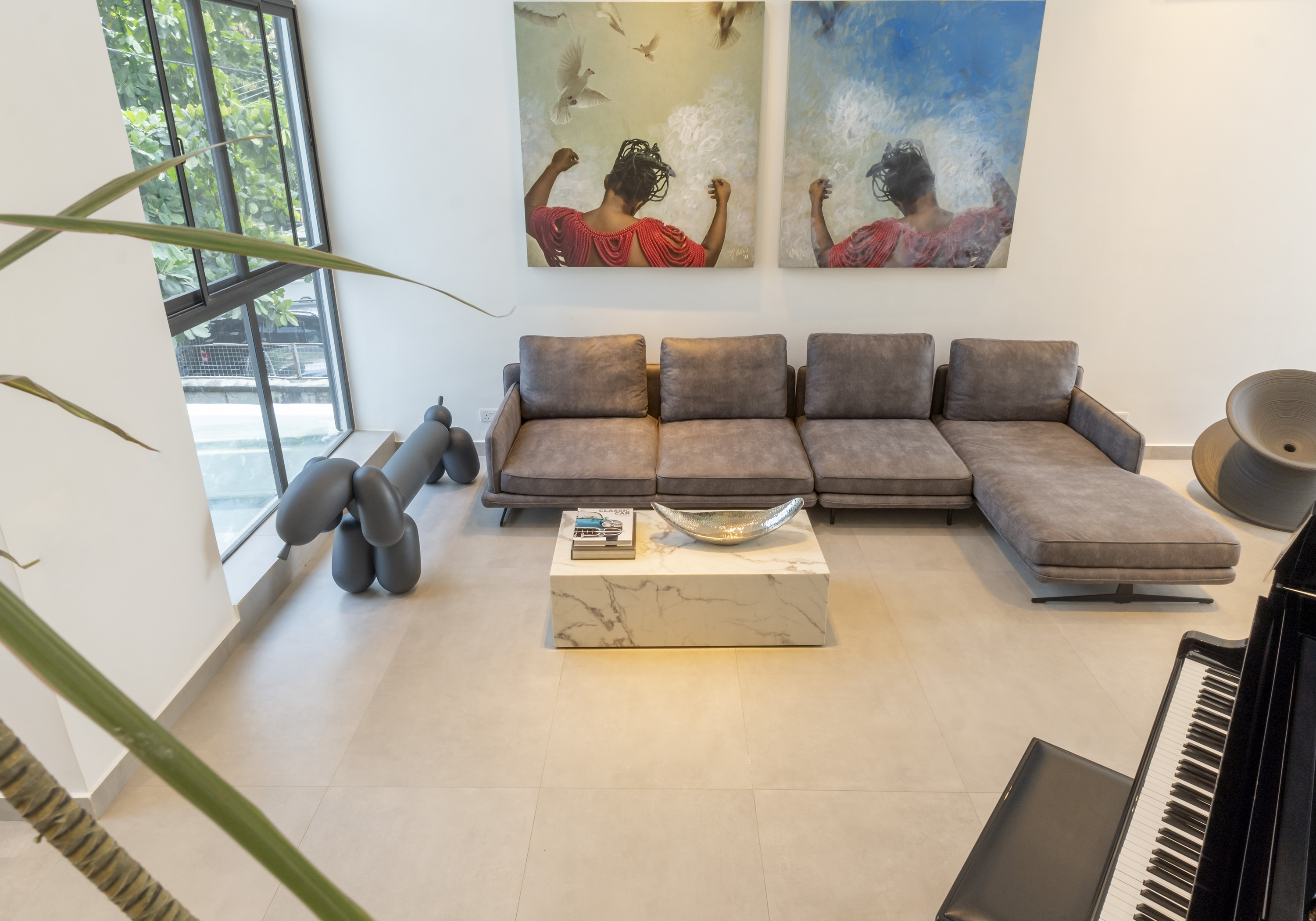 Interior and exterior shoot of Ty Bello's Home in Lagos.