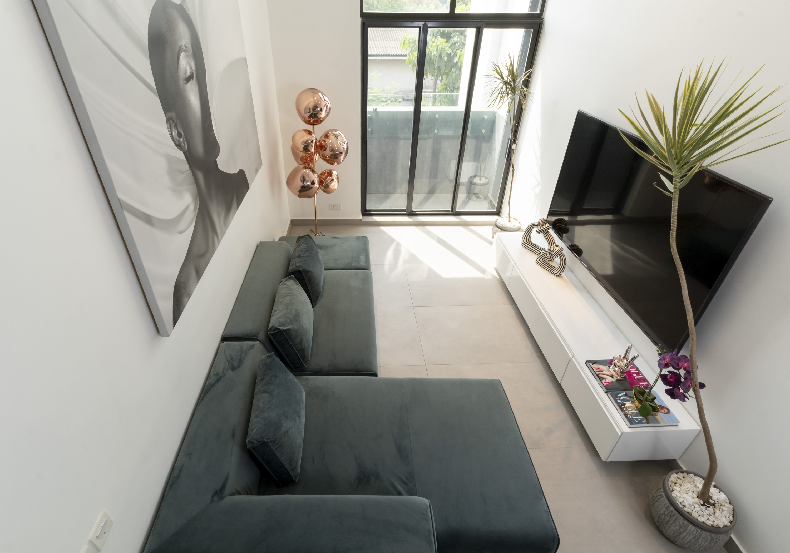 Interior and exterior shoot of Ty Bello's Home in Lagos.