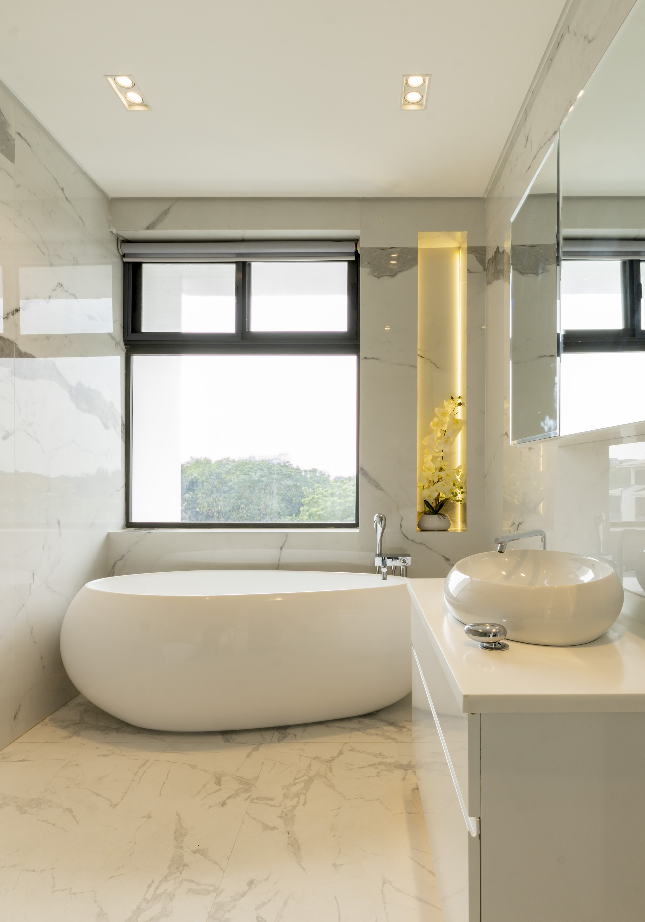 Interior and exterior shoot of Ty Bello's Home in Lagos.