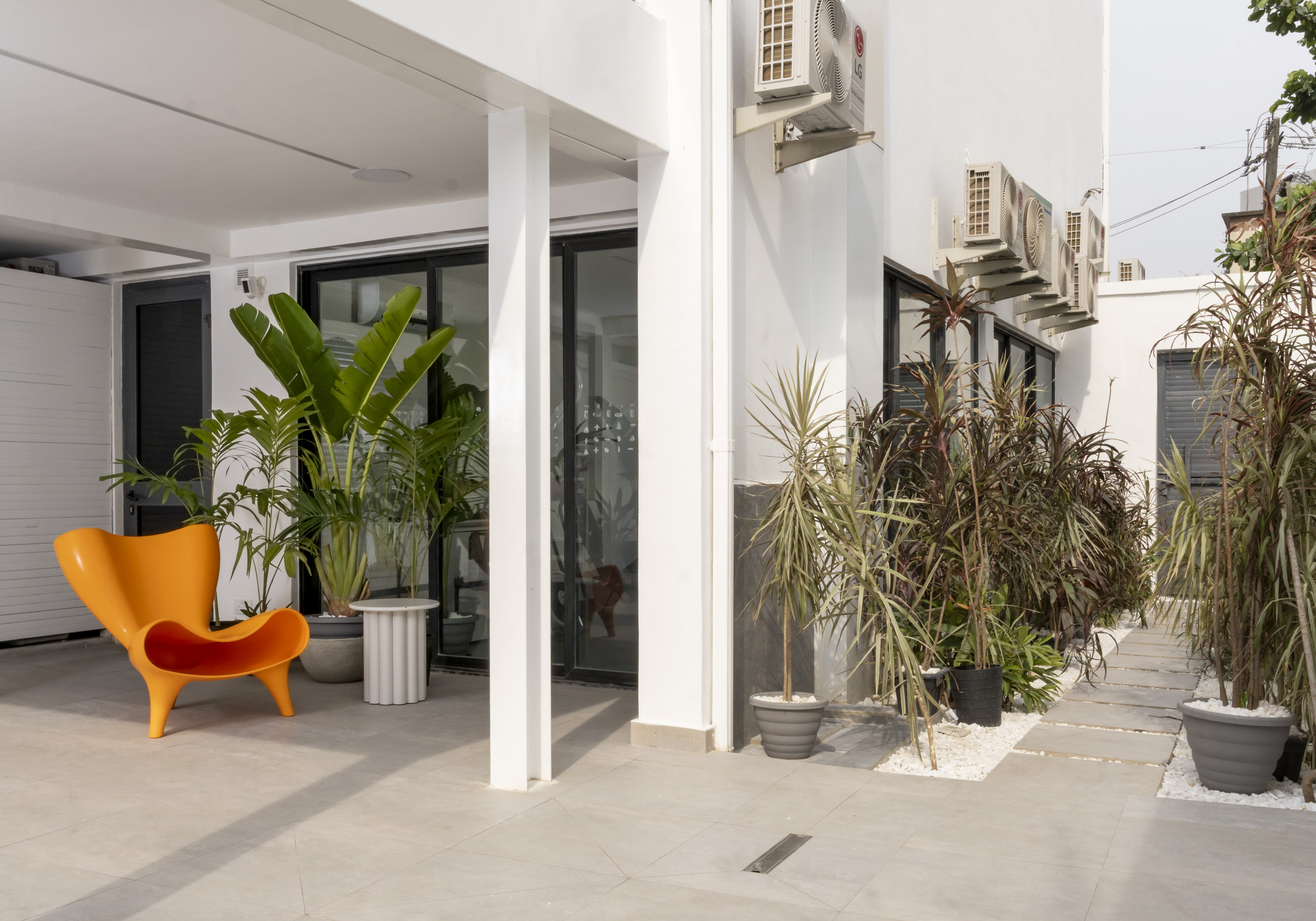 Interior and exterior shoot of Ty Bello's Home in Lagos.