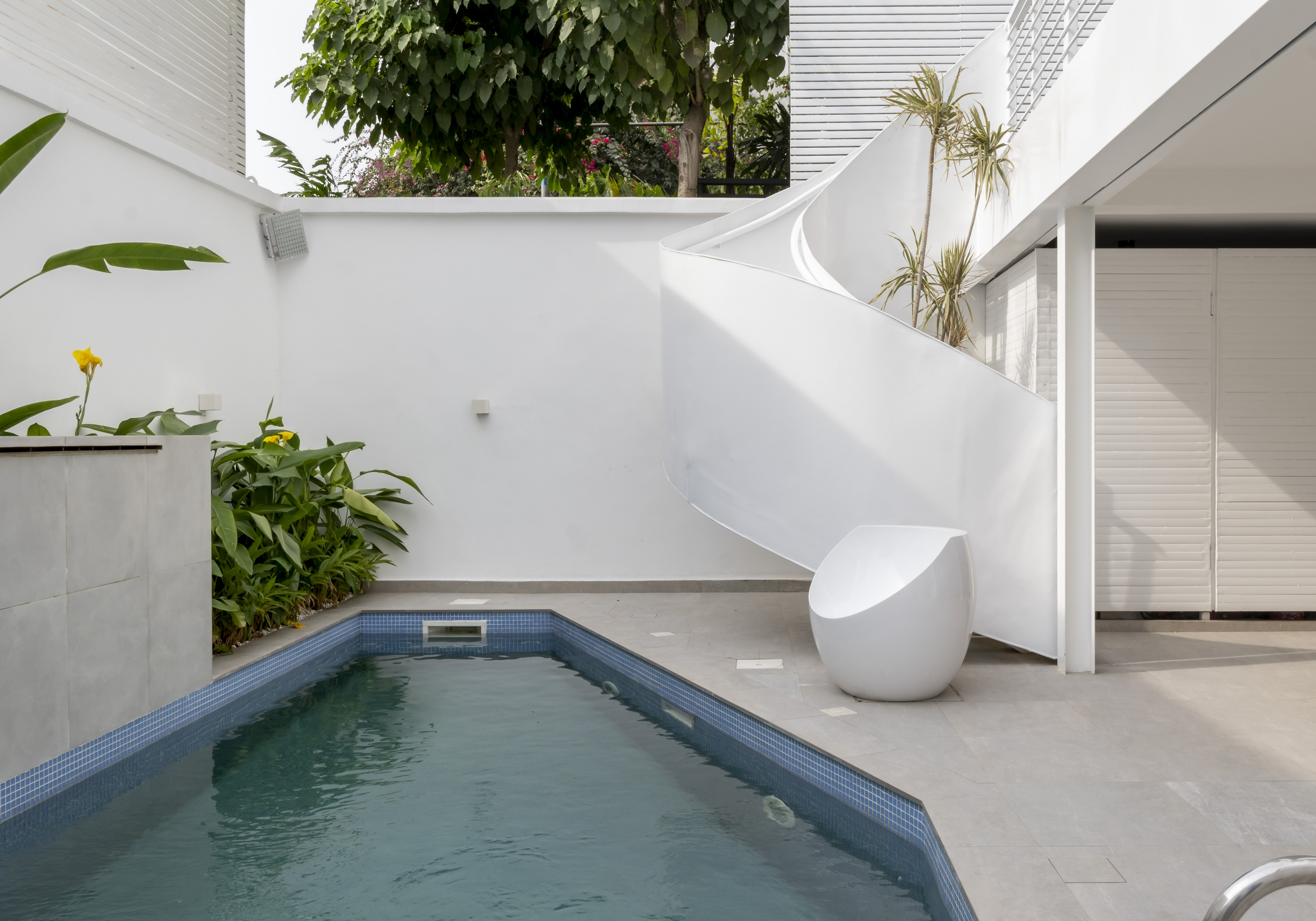 Interior and exterior shoot of Ty Bello's Home in Lagos.