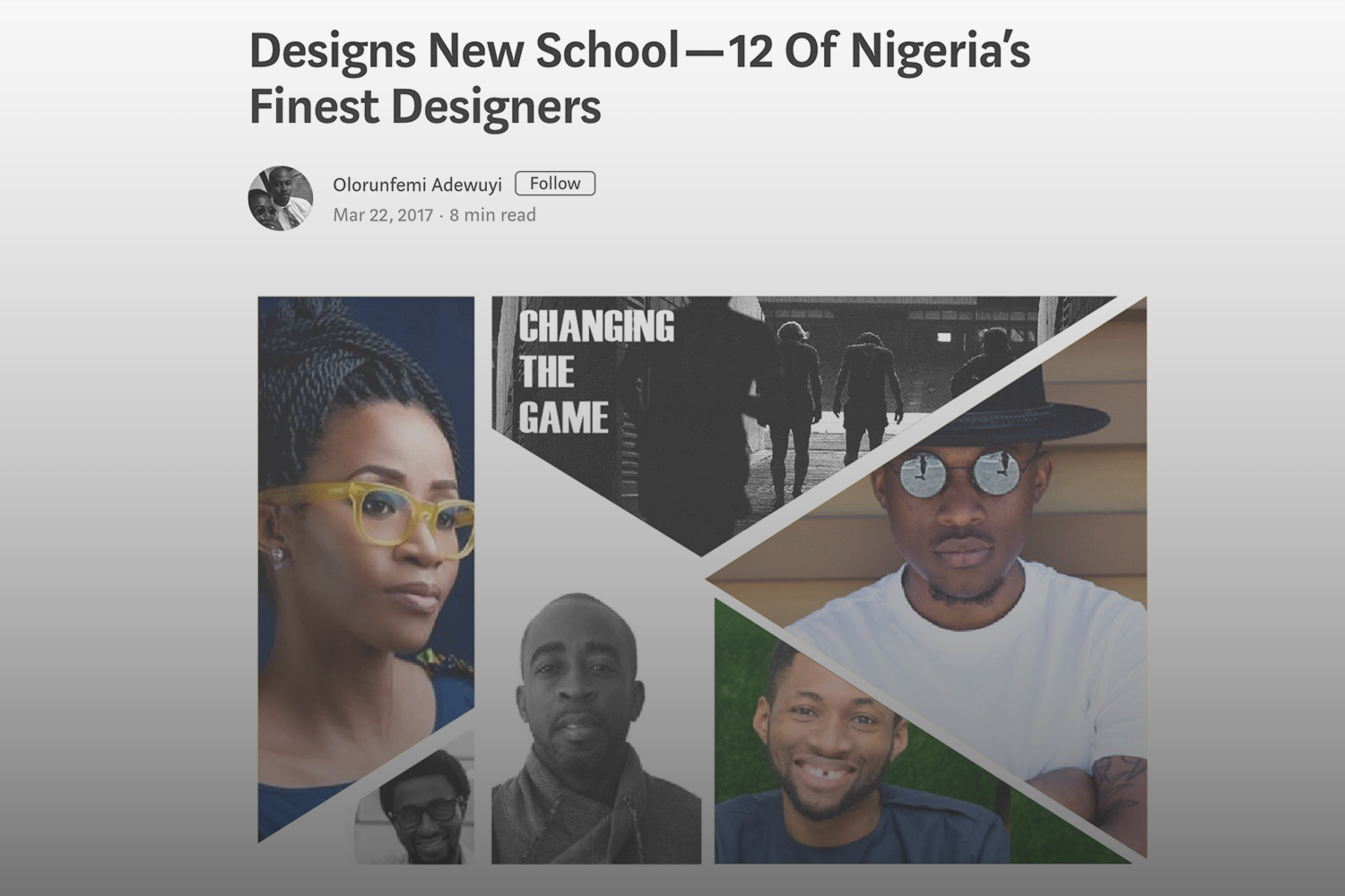 Designs New School — 12 Of Nigeria’s Finest Designers