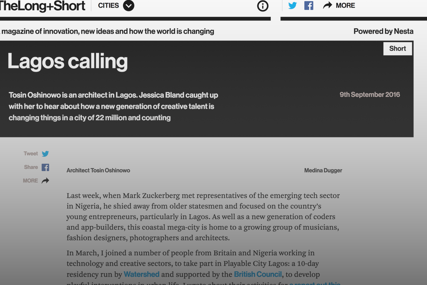 Oshinowo Studio - Lagos Calling